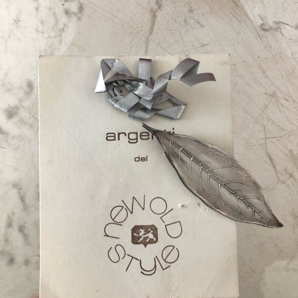 argentil New Old Style Silver Leaf Bookmark